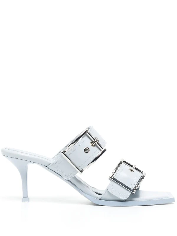 Double Buckle Strap Punk
  Sandal Heels