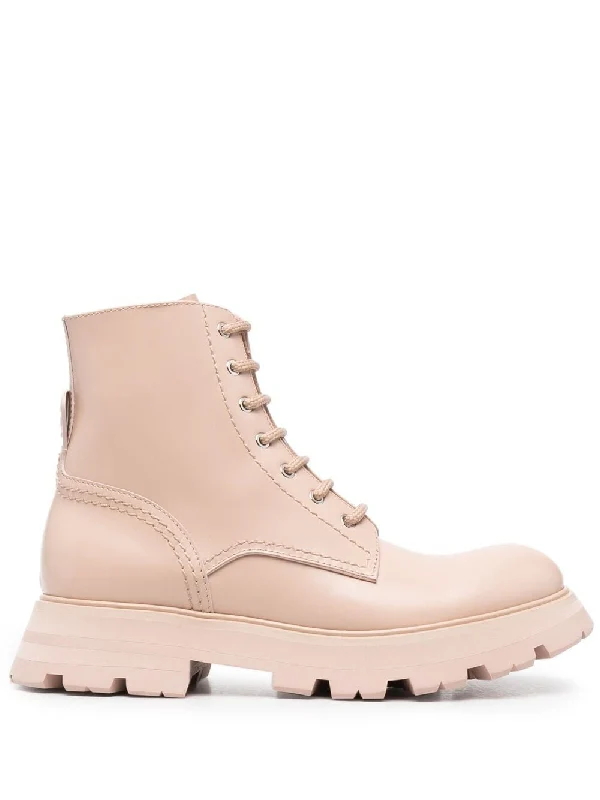 Wander Calfskin Lace Up Boots