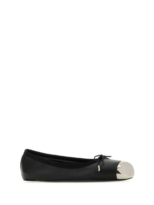 Metal Toe Cap Ballerina Flats - Image 2