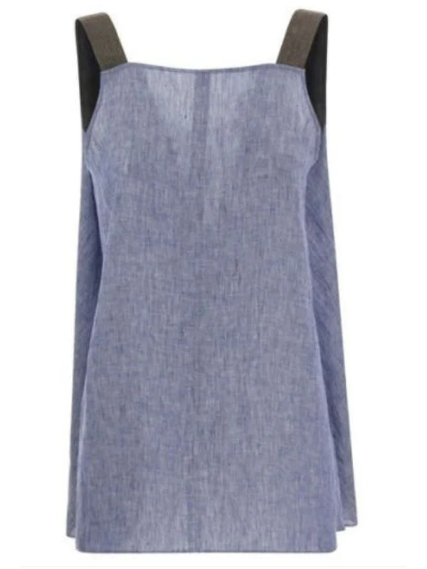 Linen Sleeveless Top