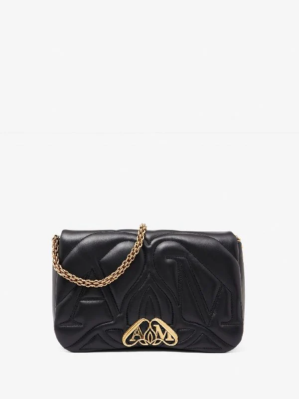 Seal Padded Lambskin Chain Bag