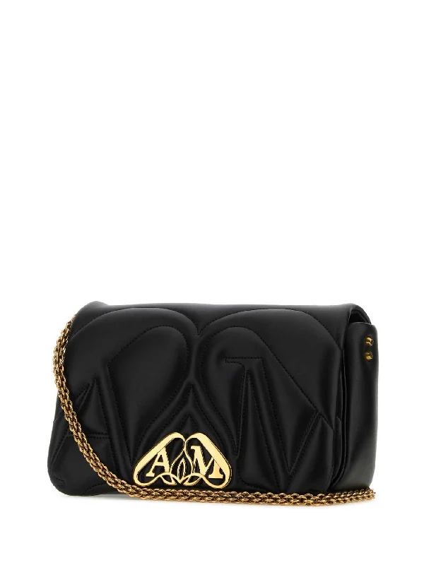 Seal Logo Quilted Leather Shoulder Bag - Image 2