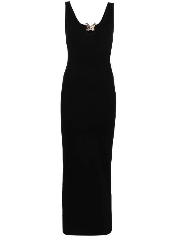 Butterfly Metal Detail Long Dress