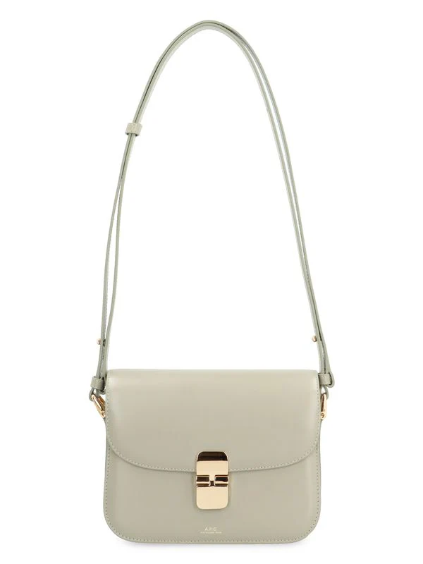 Grace Logo Leather Shoulder Bag