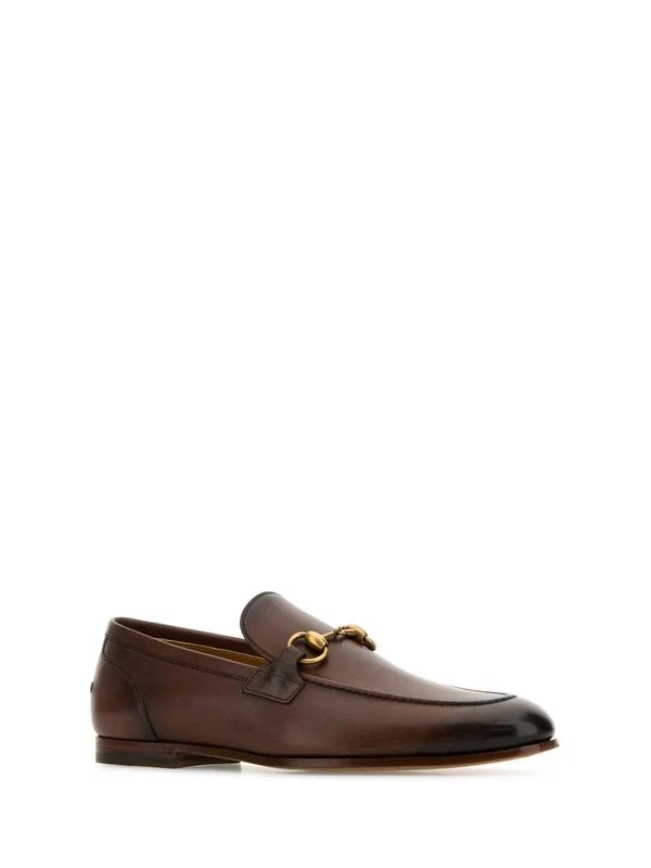 Horsebit Embellished Leather Loafers - Image 2