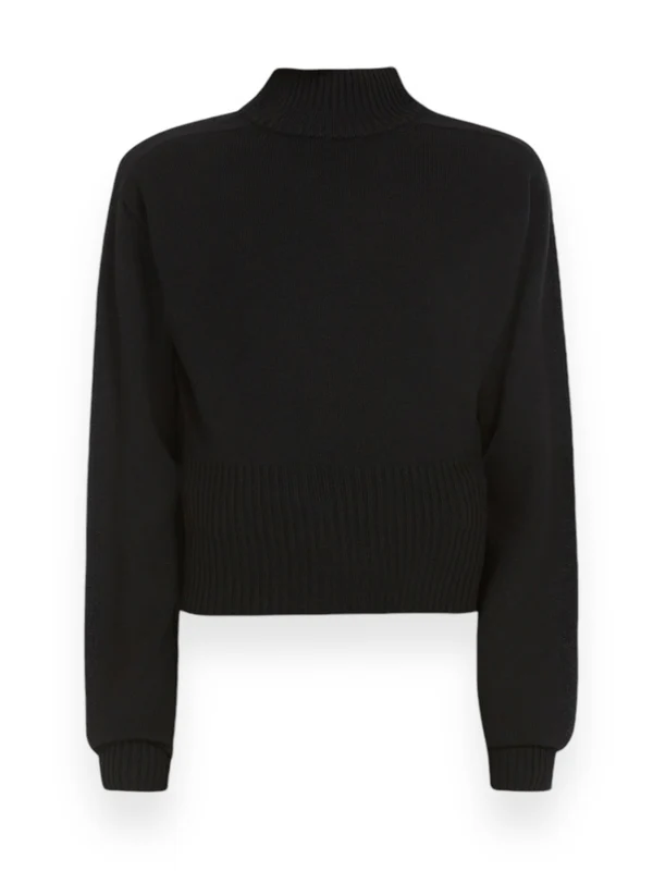 High-Neck Virgin Wool Knit