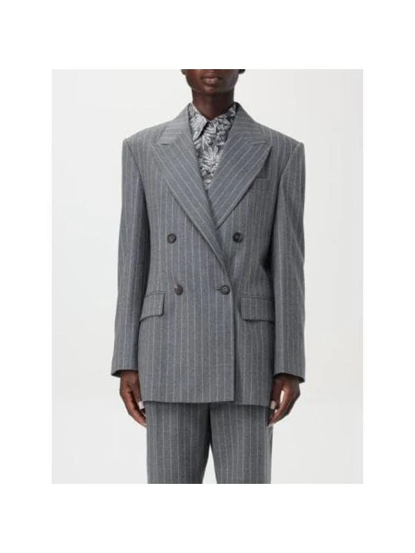Pinstripe Virgin Wool Double Jacket