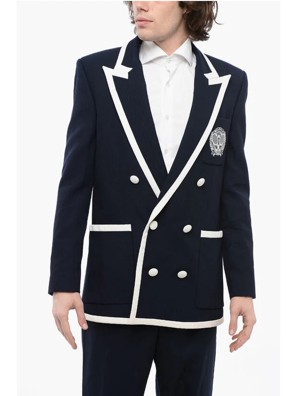 Balmain Navy Tailored Jacket