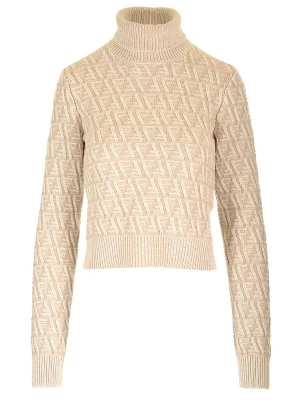 High-neck Wool Cashmere Sweater