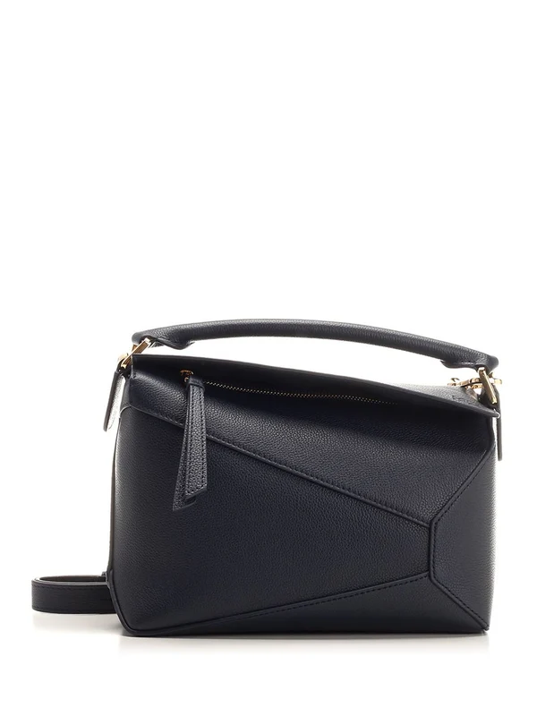 Puzzle Edge Leather Tote Bag