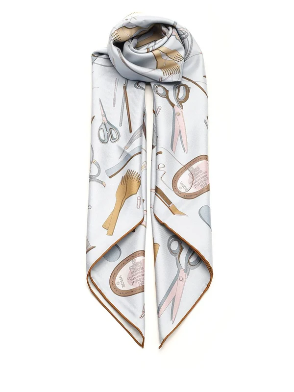 Peekaboo Printed Silk Scarf