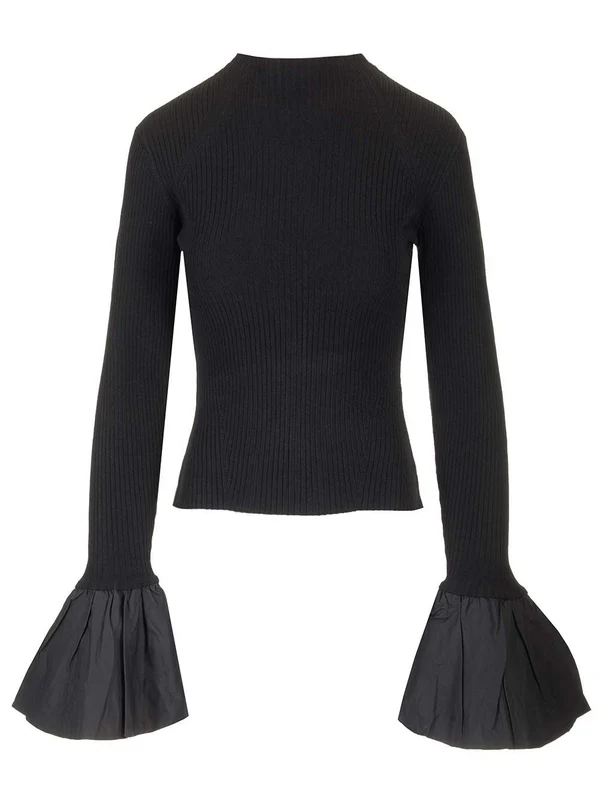 Flare Cuffs Rib Sweater