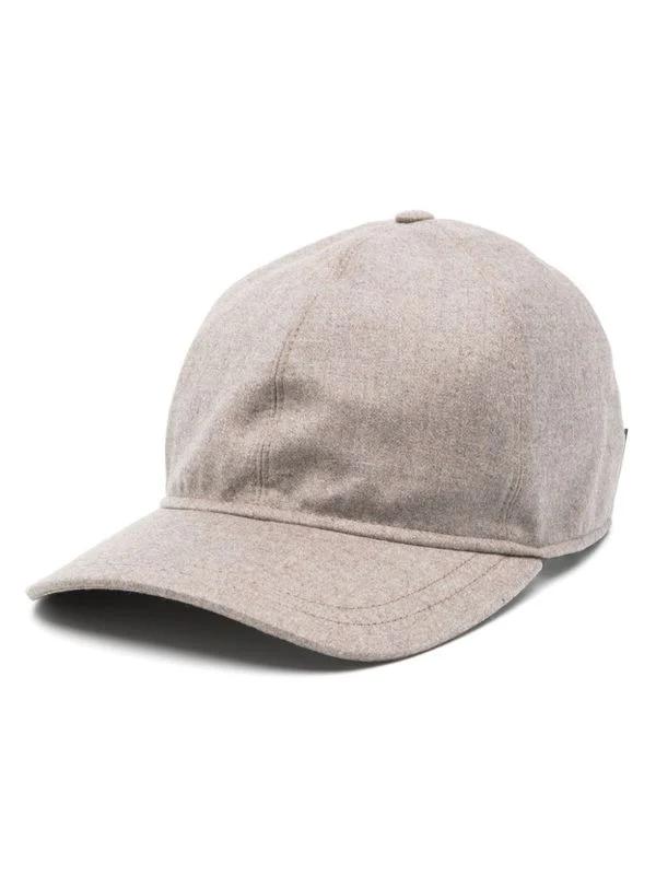 Logo Tab Wool Cashmere Ball Cap