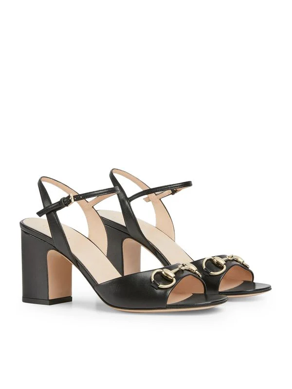 Horsebit Accent Leather Sandal
Heel - Image 2