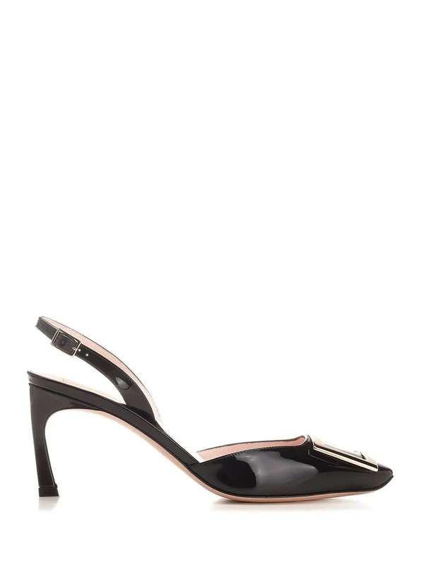 Trompette Leather Slingback Heel