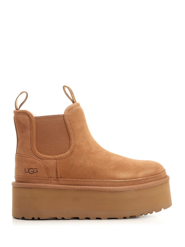 Platform Suede Ankle Boots