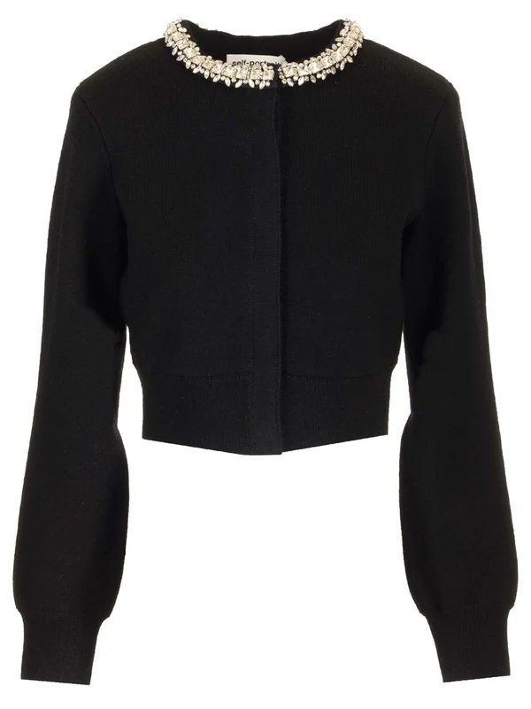 Embellished collar cardigan Cardigans