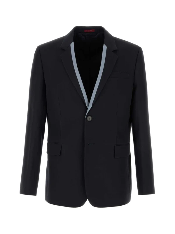 Collar Detailed Wool Tailored Jacket