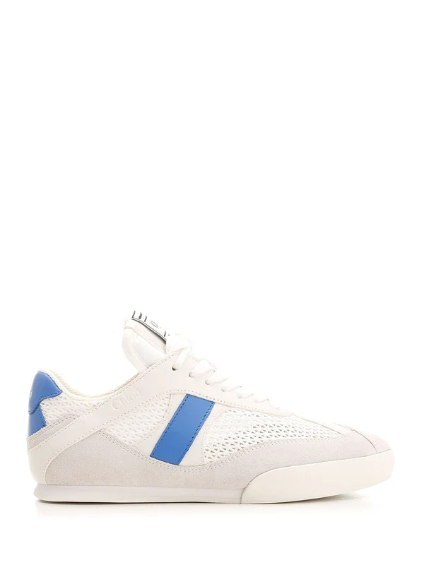 KICK Mesh Leather Low-Top Sneakers