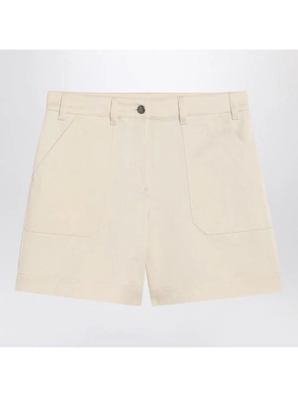 Back Logo Patch Denim Shorts
