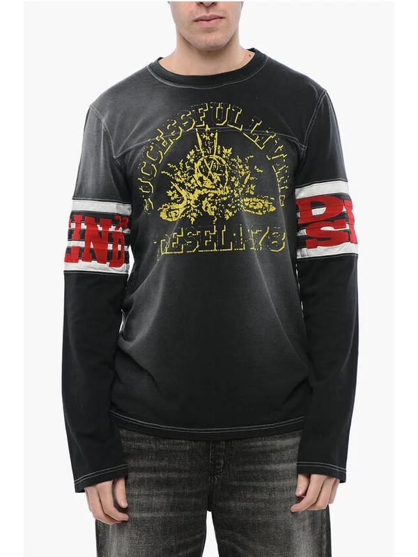 Diesel Gray Long Sleeve Top