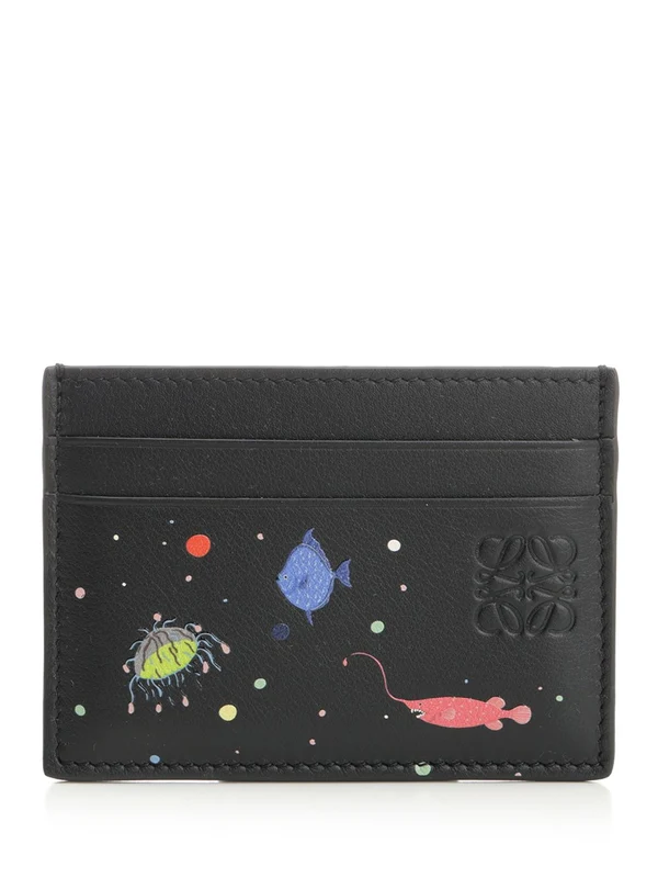 Deep Sea Leather Card Wallet