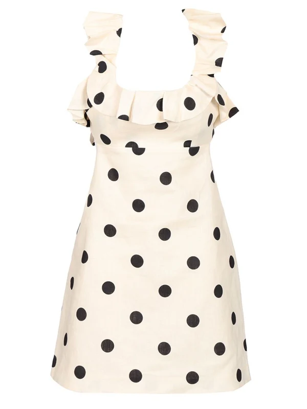 Crush Polka Dot Pattern Mini Dress