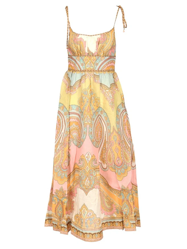 Maxine Linen Midi Dress