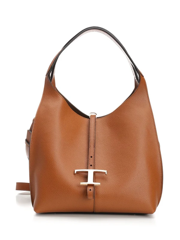 T Timeless Leather Shoulder Bag