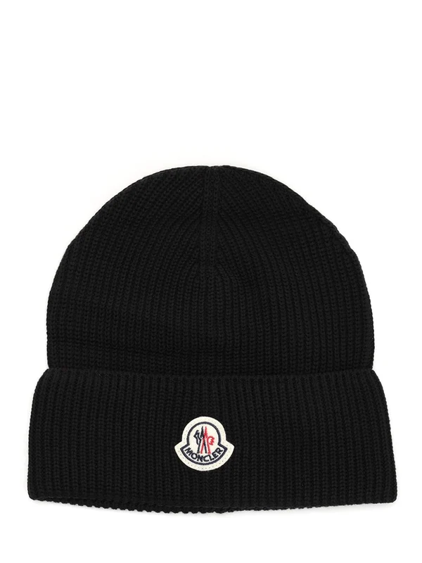 Logo Patch Cotton Beanie