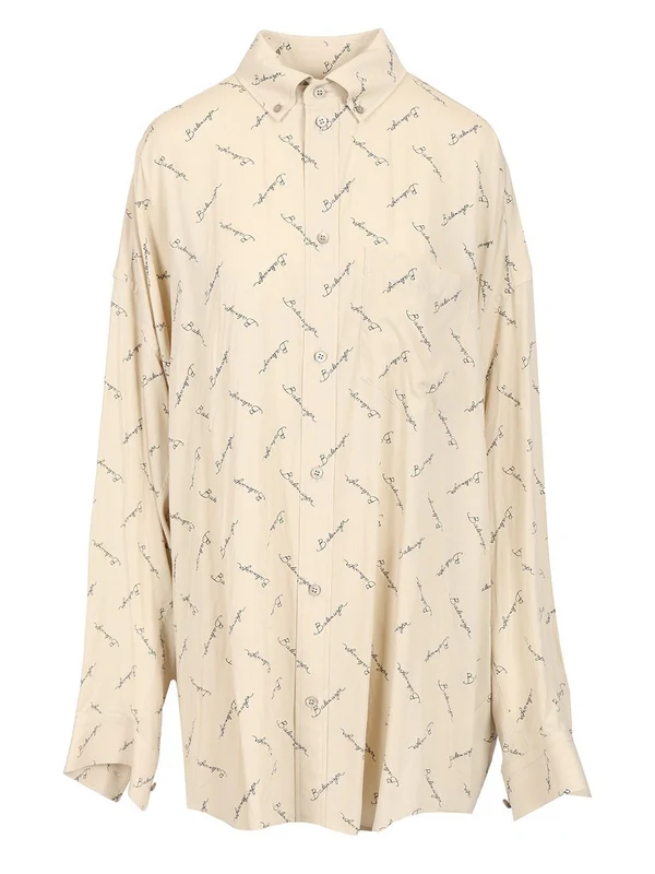 All-Over Logo Cocoon Shirt