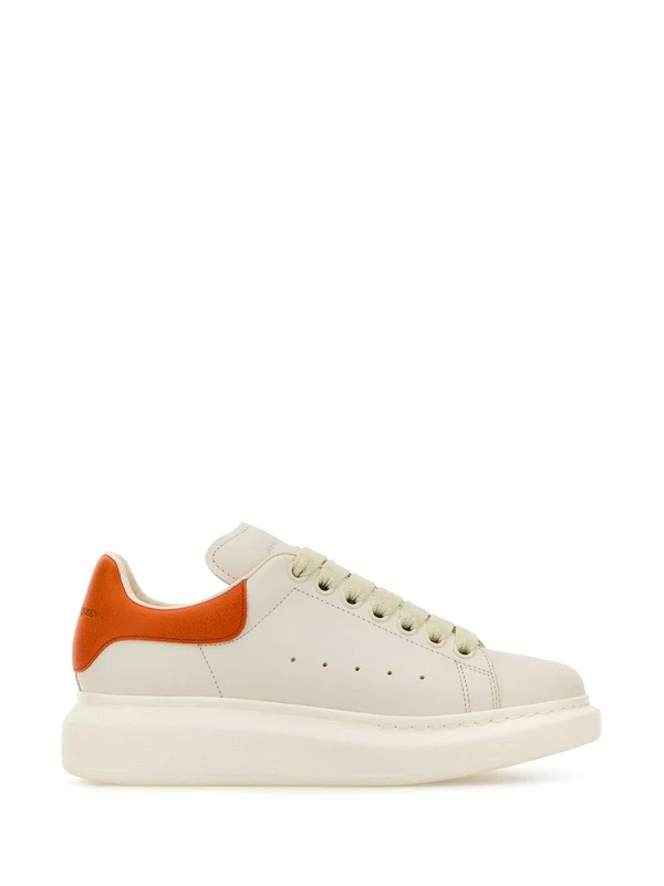 Oversized Leather Low Top Sneakers