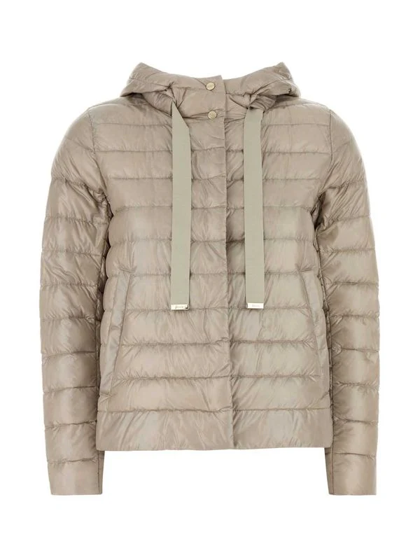 High-Neck Hooded Nylon Padding