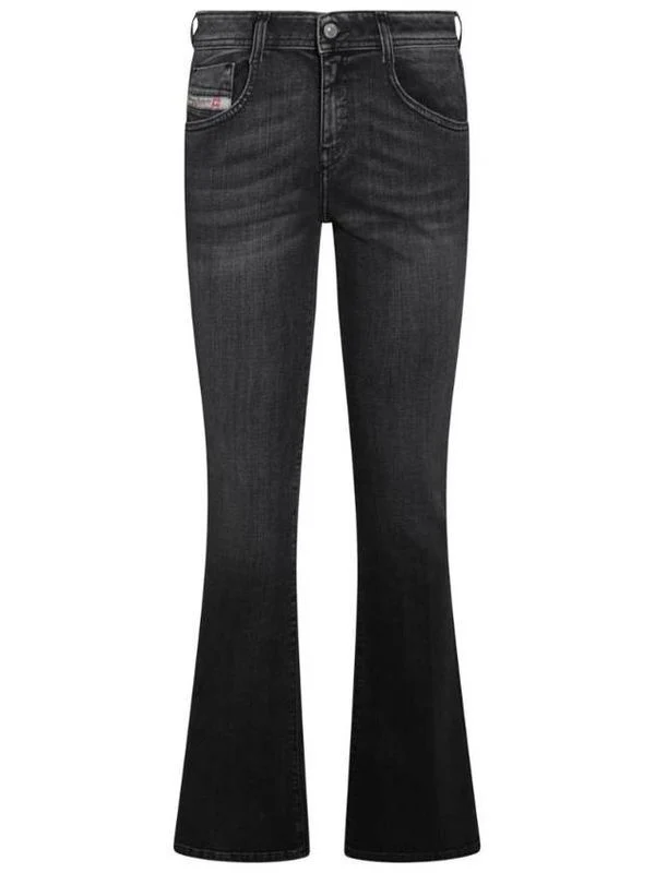 Back Logo Patch Bootcut Denim Pants