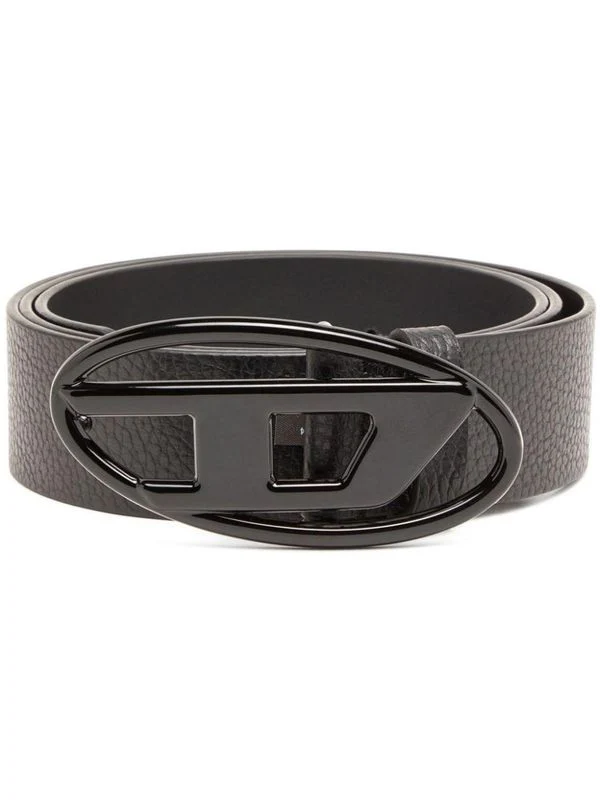 D Logo Leather Belt