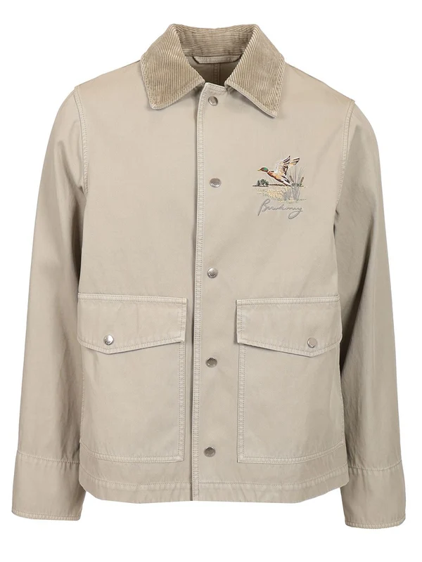 Embroidered Logo Field Cotton Jacket