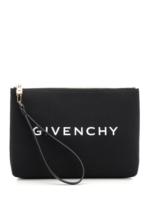 Logo Printed Fabric Pouch