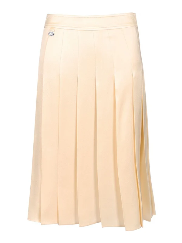 Silk Pleated Skirt