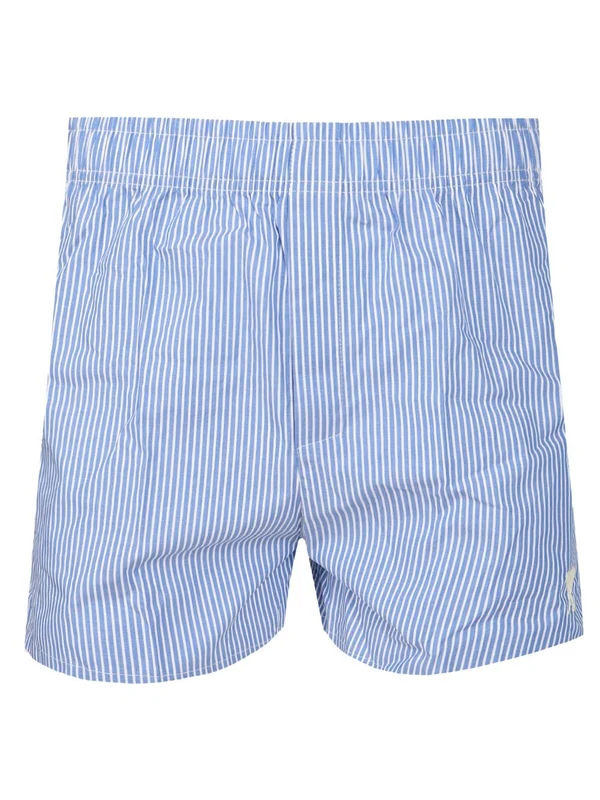 Embroidered Logo Stripe Shorts