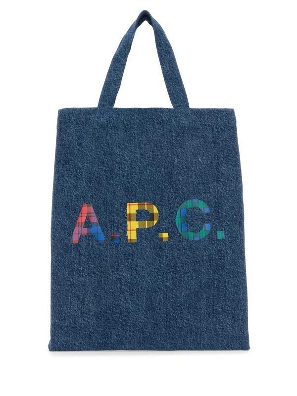 Lou Multi Check Logo Tote Bag