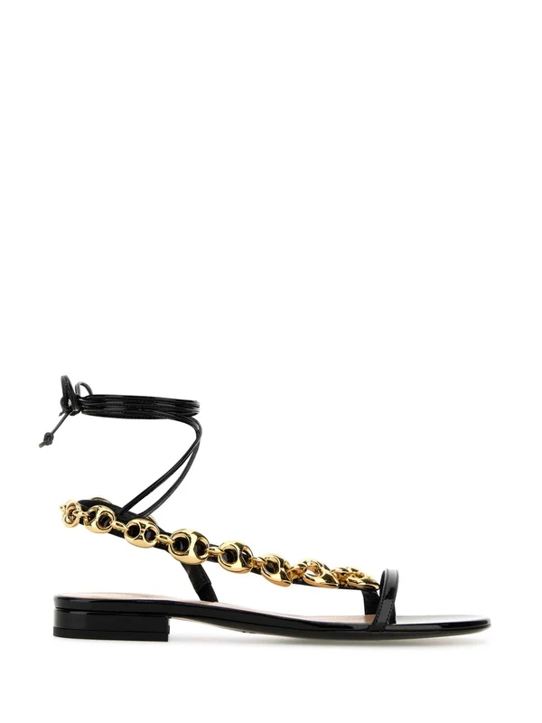 Logo Decor Strap Sandals