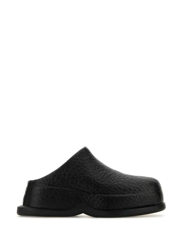 Leather mule sandals