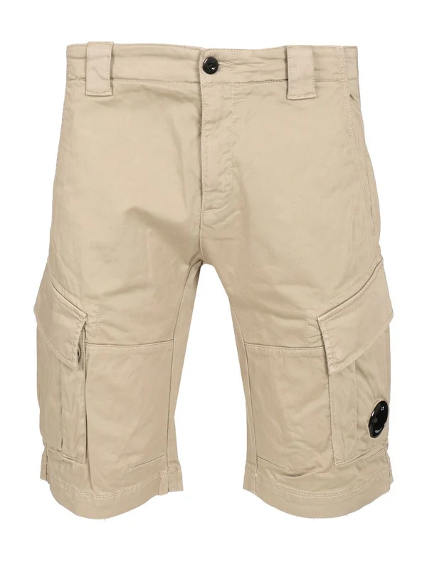 Lens Patch Cotton Cargo Shorts