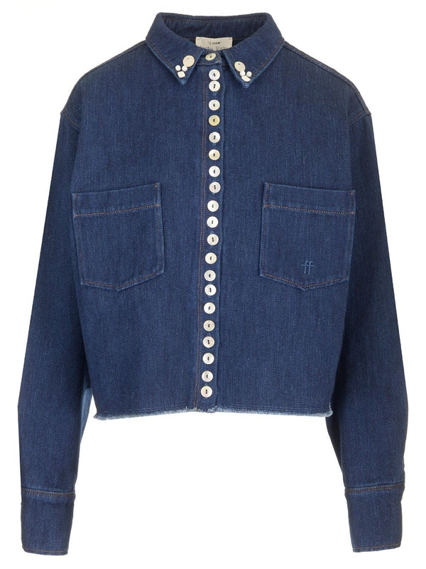 Cropped Denim Shirt