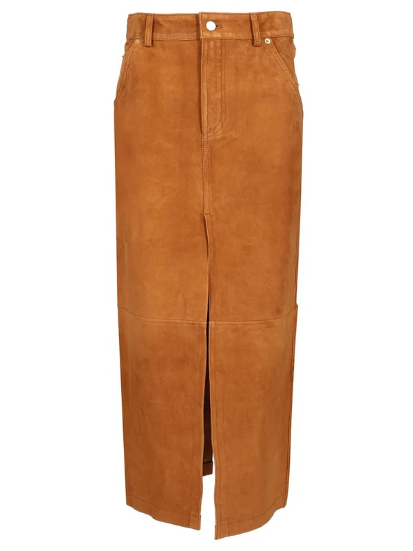 Erika Suede Midi Skirt