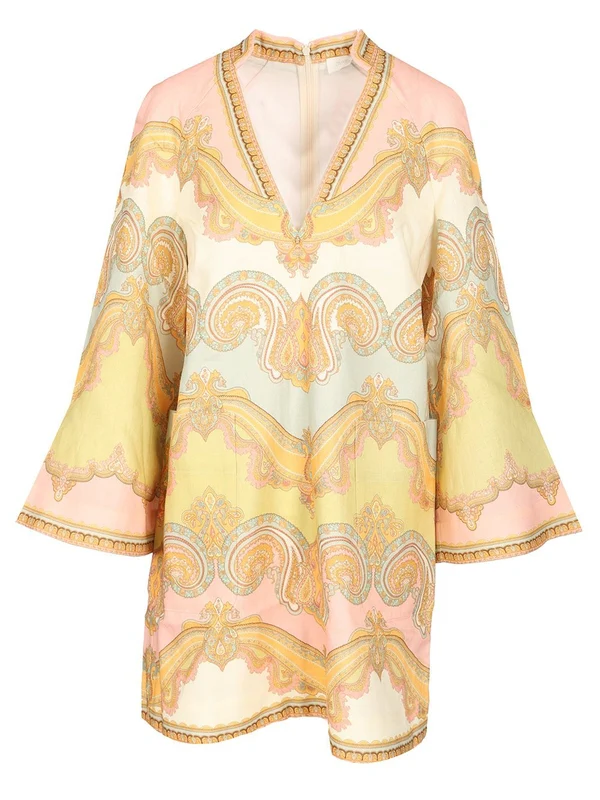 MAXINE Tunic Paisley Mini Dress