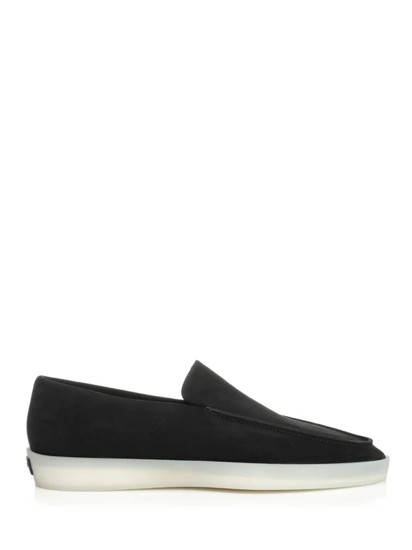 Rubber Sole Suede Loafers