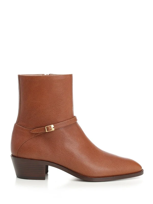 Pat Leather Ankle Boots