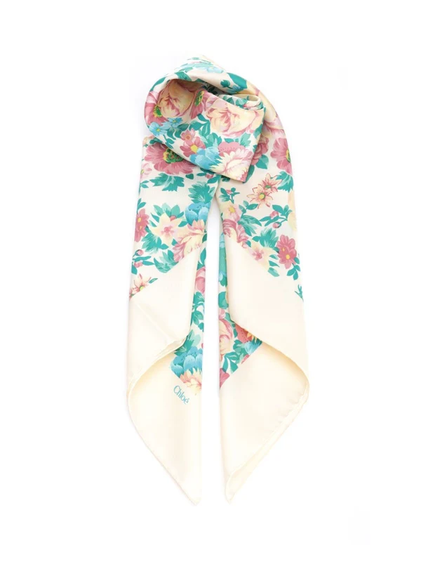 Peonies Silk Scarf