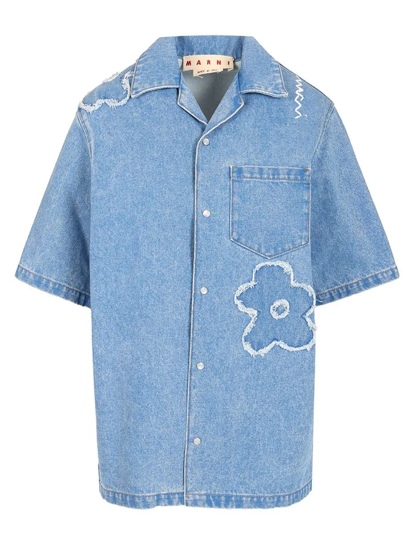 Denim Short-sleeve Shirt